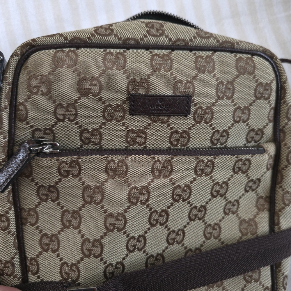 Gucci Shoulder Messenger Canvas Crossbody Bag - Picture 11 of 16